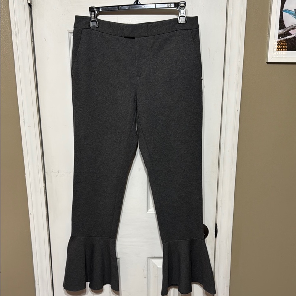 Gray Flared Hem Pants Waist 15.5” Inseam 28”